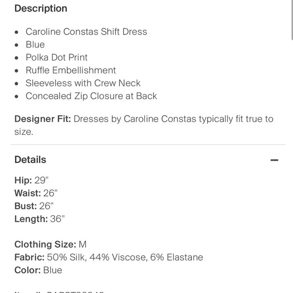 Caroline Constas dress size medium - Picture 4 of 4